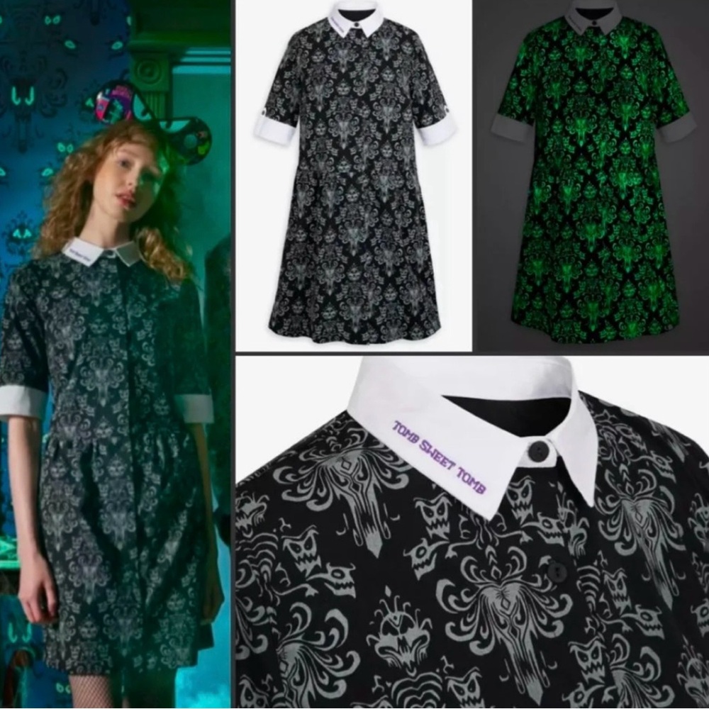 Haunted Mansion glow in the dark dress size 2X